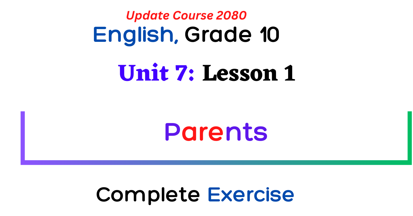 Class 10 English Guide 2080 Unit 7 Cyber Security: Parents Exercise, Question Answer, Summary Grammar Writing Solution note.