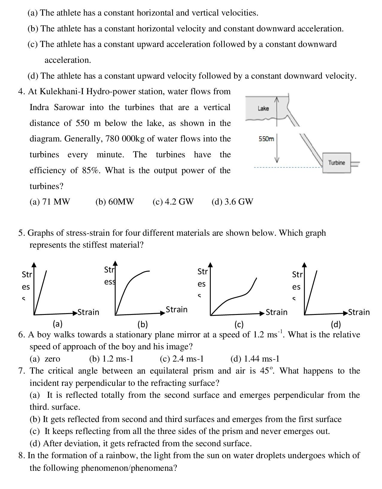 NEB Class 11 Physics Model Question 2080 PDF