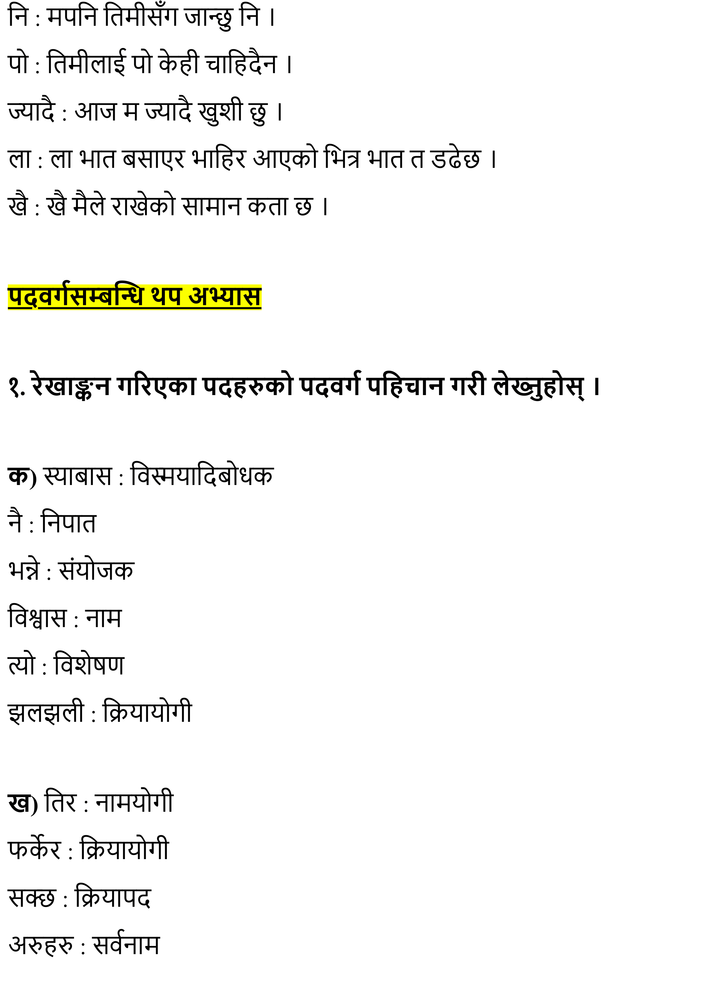 Yogmaya Exercise, Question Answer - Chapter 4 Class 11 Nepali