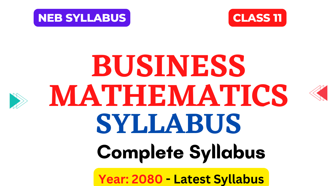 NEB Class 11 Business Mathematics Syllabus 2080